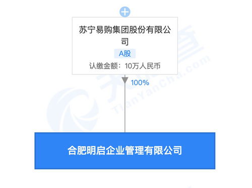苏宁全资设立合肥明启企业管理公司，深化企业服务布局